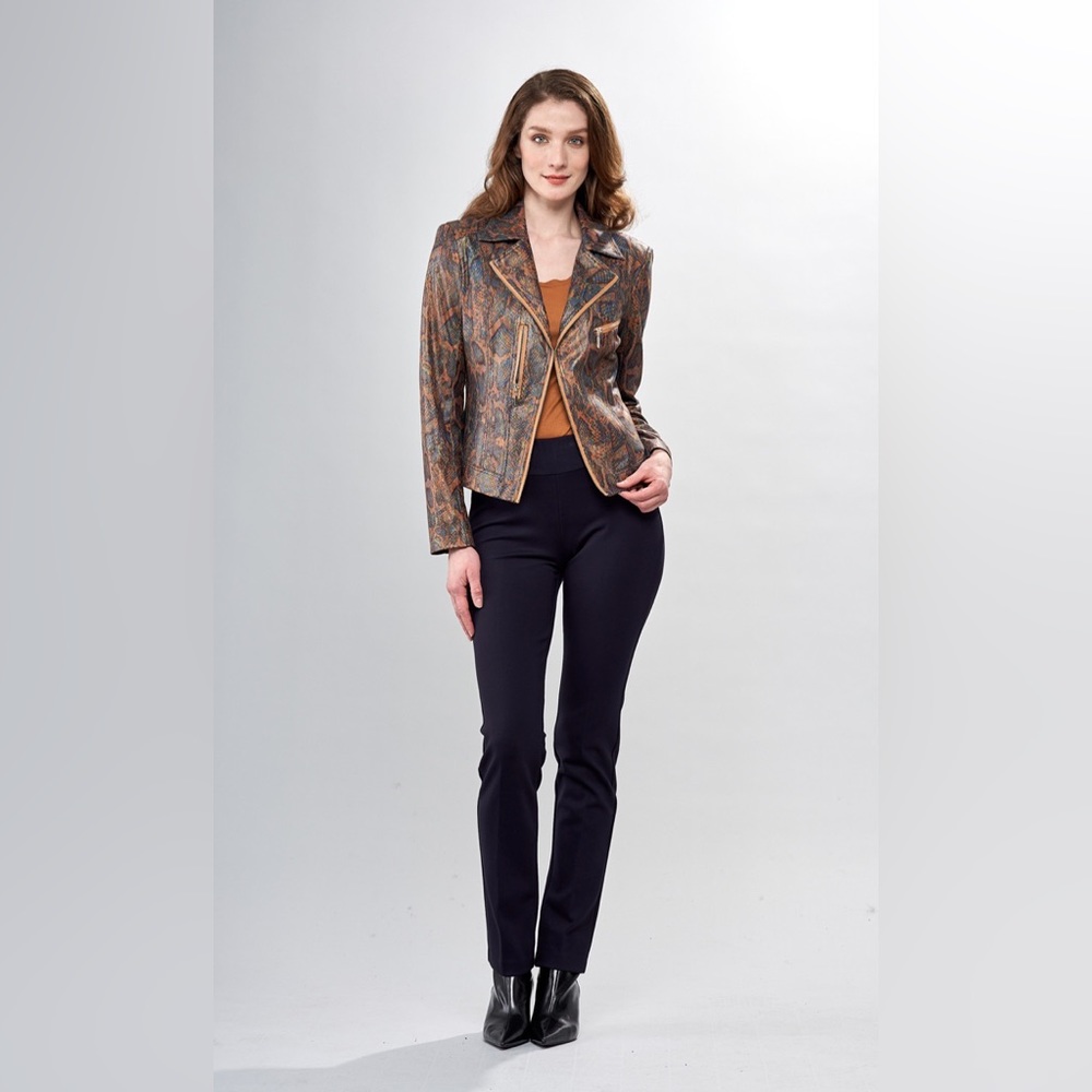 Insight New York Orange Python Vegan Leather Jack… - image 6